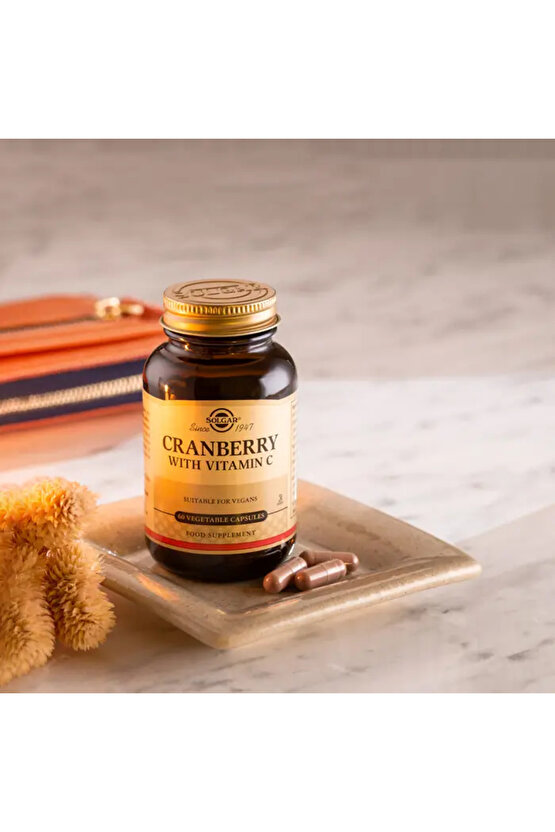 Cranberry Extract with Vitamin C60 Kapsül - (SKT: 082027)