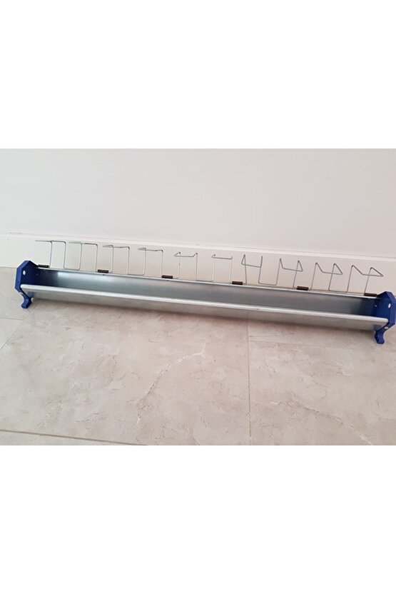 5 Adet 100 Cm Güvercin Civciv Metal Galvaniz Yemlik
