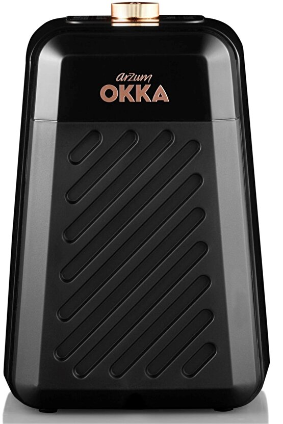 Okka Rich Spin Pro Çelik Cezveli Közde Sütlü Türk Kahve Makinesi 5 Fincan Kapasiteli Bakır - OK0020