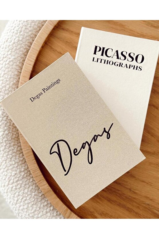 2li Kumaş Kaplı Dekoratif Kitap Kutusu Seti