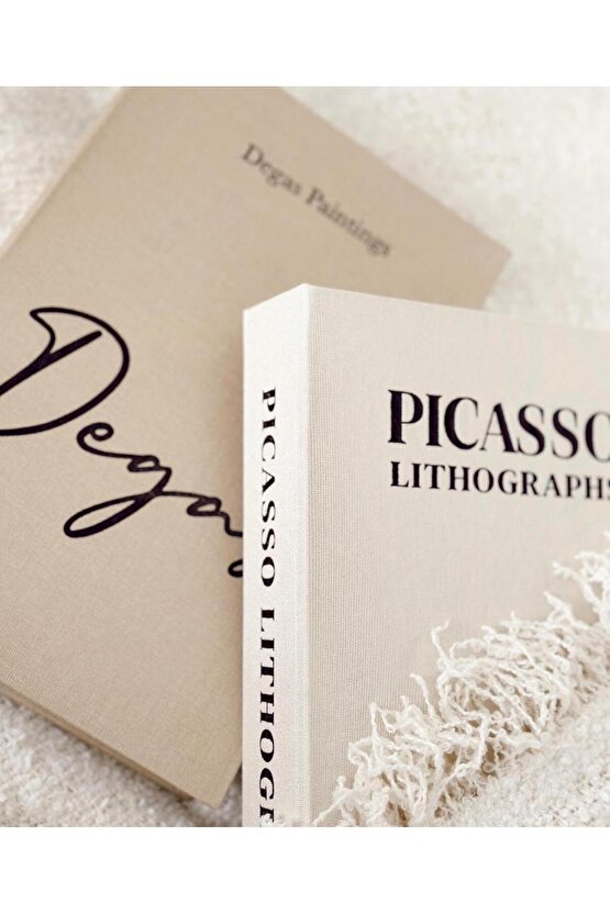 2li Kumaş Kaplı Dekoratif Kitap Kutusu Seti