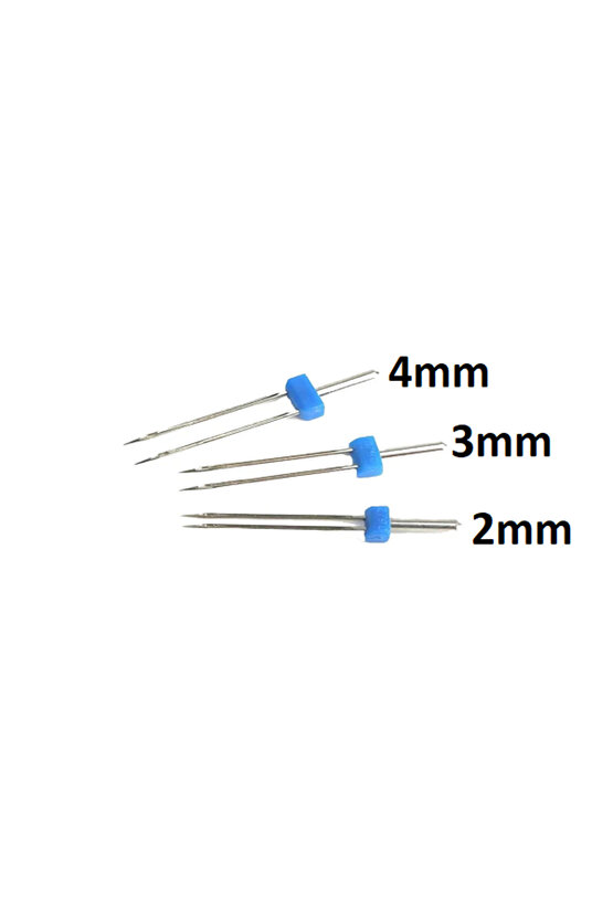 SİNGER BEKO ZETİNA  Nervür Iğnesi,çift Iğne Singer Zetina (2mm90-3mm90-4mm90) HEDİYE NORMAL İĞNE