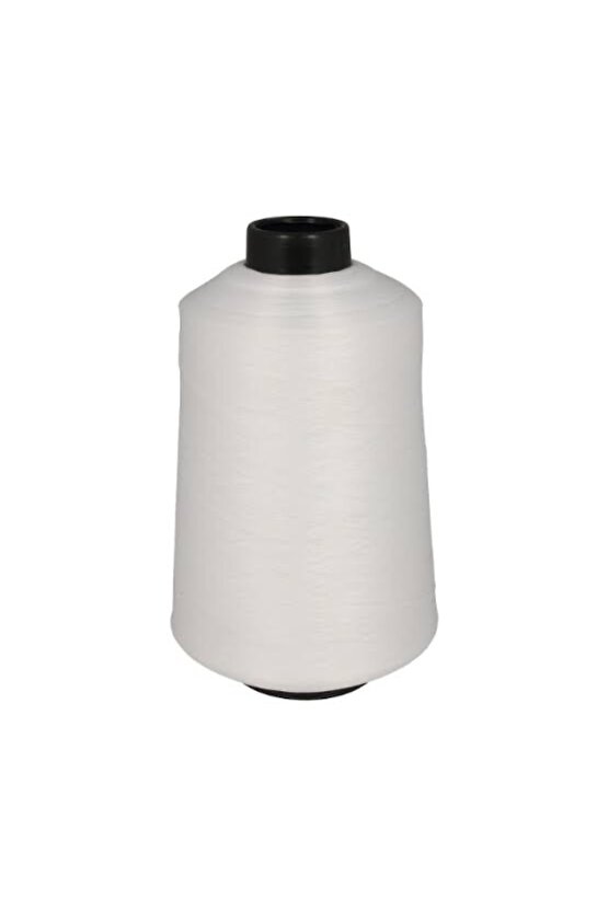 Siyah-beyaz Polyester Overlok Ipliği (muz Iplik)