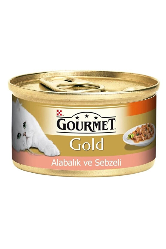 Alabalık ve Sebzeli Yetişkin Konserve Kedi Maması 85 Gr