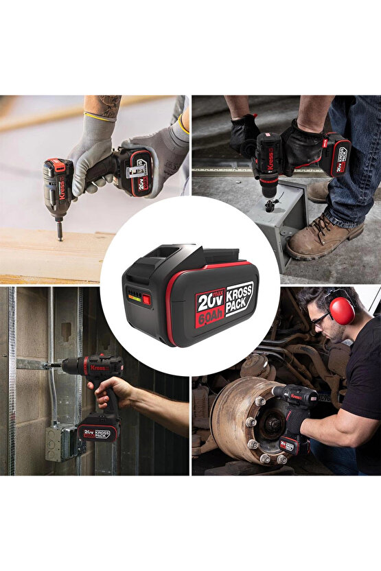 KAB24 20Volt 6.0Ah Li-ion Kross Pack Profesyonel Yedek Akü