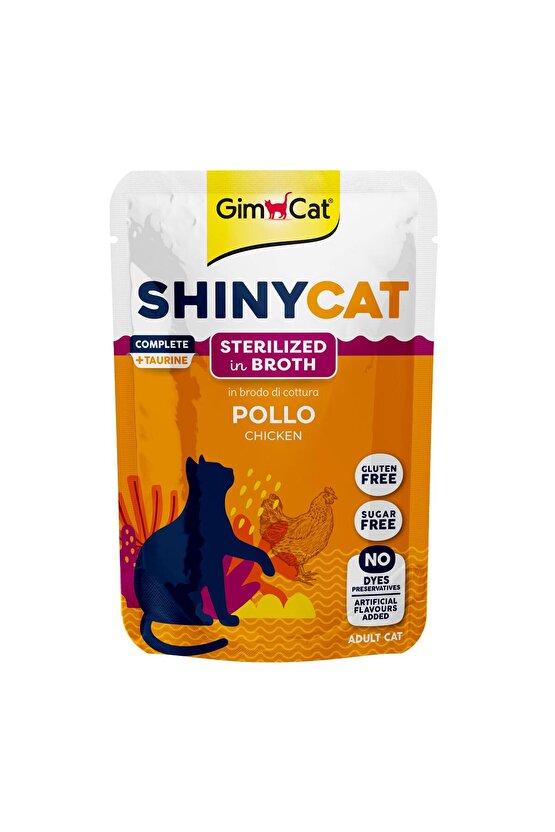 Shinycat Pouch Sterilized Chicken 70 gr - Tavuk Kısırlaştırılmış kediler için