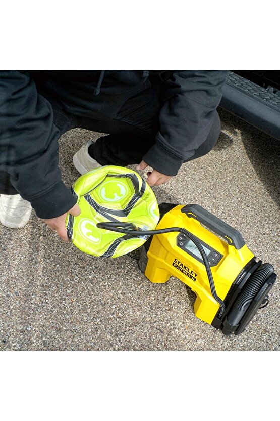 SXVI02001 12V18V 160 PSI Dijital Göstergeli Lastik&Yatak Şişirme+Araç Süpürgesi (Akü Dahil