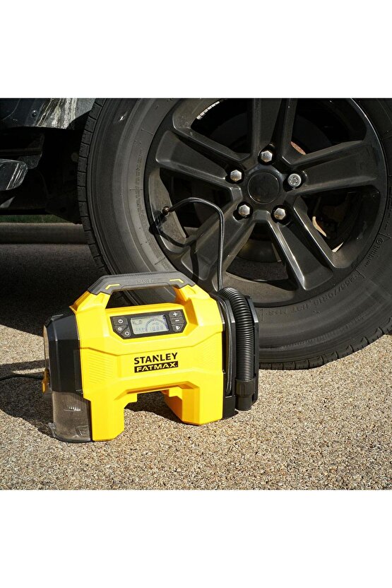 SXVI02001 12V18V 160 PSI Dijital Göstergeli Lastik&Yatak Şişirme+Araç Süpürgesi (Akü Dahil