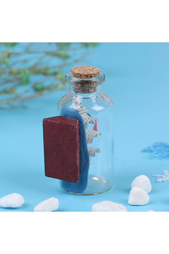 Orta Boy Şişe İçerisinde Gemi Maketi