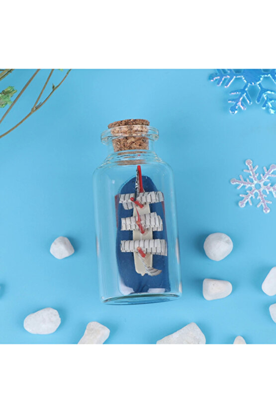 Orta Boy Şişe İçerisinde Gemi Maketi