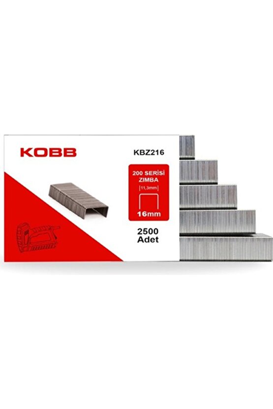 KBZ216 16mm 2500 Adet 200 Serisi Ağır Hizmet Tipi Zımba Teli
