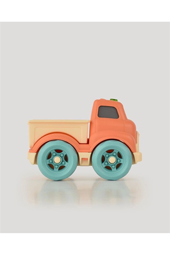 Lüx Somon Sesli ve Işıklı Minik Pikap - Plastik Kamyon - Kırılmaz Oyuncak - Kırılmaz Pikap - Işıklı