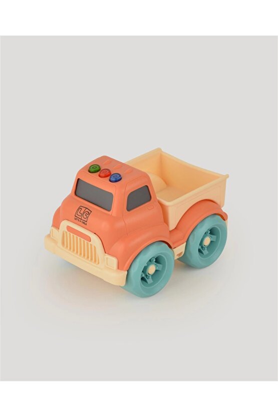 Lüx Somon Sesli ve Işıklı Minik Pikap - Plastik Kamyon - Kırılmaz Oyuncak - Kırılmaz Pikap - Işıklı