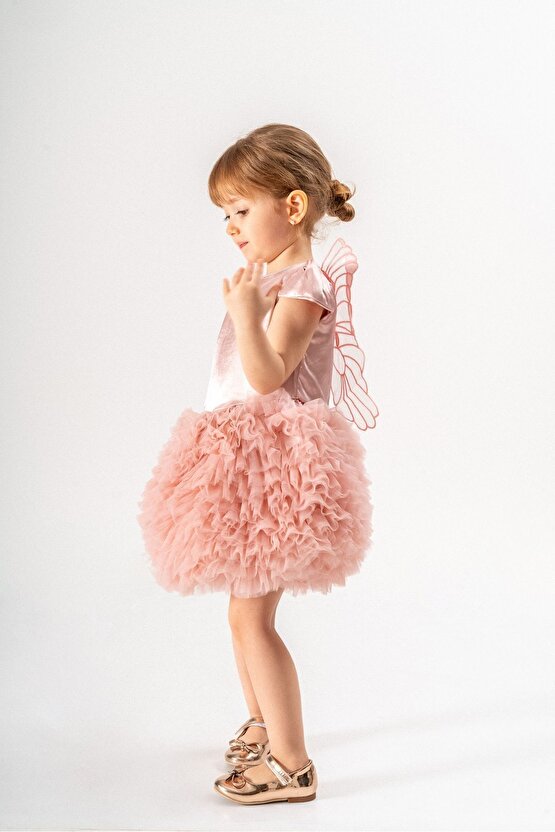 Kız Bebek Kız Çocuk Doğum Günü Parti Düğün Elbise Tüllü Tütü Astarlı Çocuk Giyim Bebek Giyim