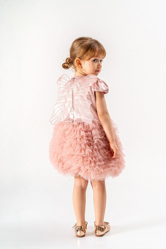 Kız Bebek Kız Çocuk Doğum Günü Parti Düğün Elbise Tüllü Tütü Astarlı Çocuk Giyim Bebek Giyim