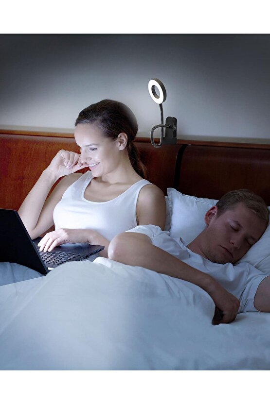 Çok Fonksiyonlu Akrobat  Klipsli Masa Lambası Ayarlanabilir Işık Seviyeli LED Çalışma Lambası