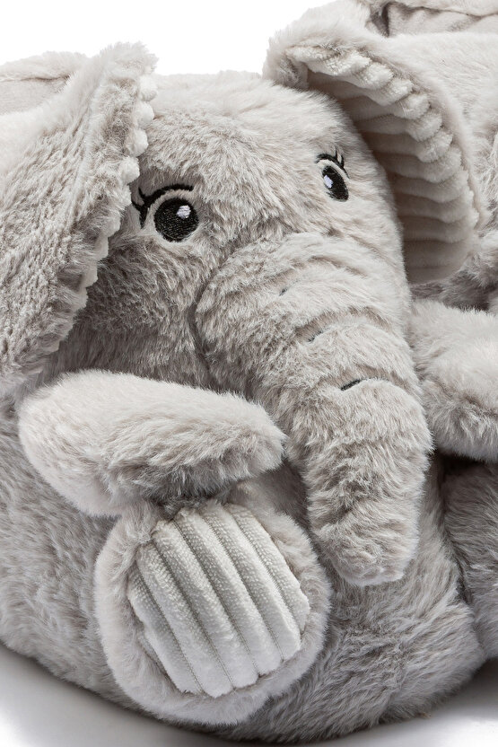 Elfi Kadın Hayvanlı Panduf Gri 3641