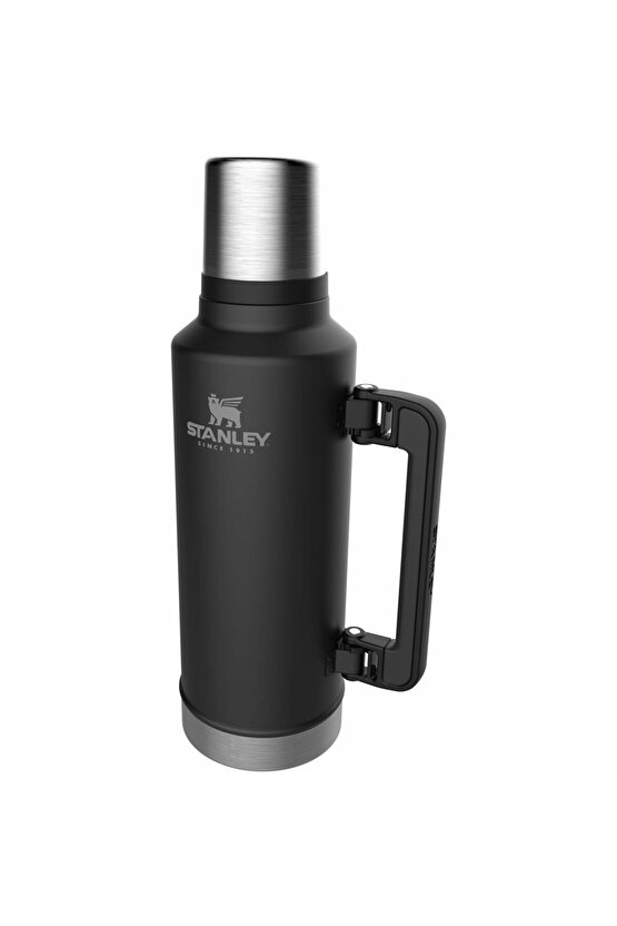 Klasik Vakumlu Paslanmaz Çelik 1.9L Unisex Siyah Termos