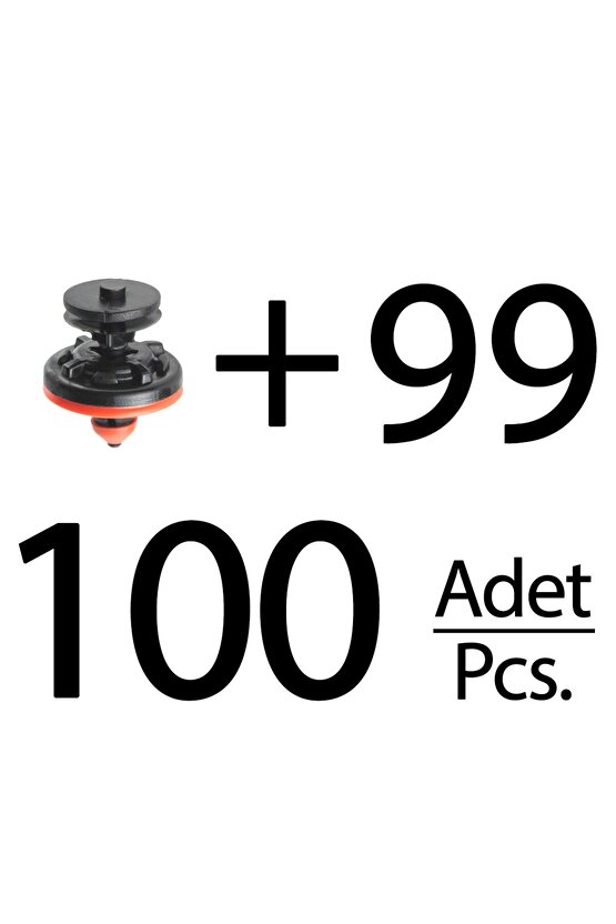 Skoda, Audi, Volkswagen için Döşeme Klipsi- 100 Adet