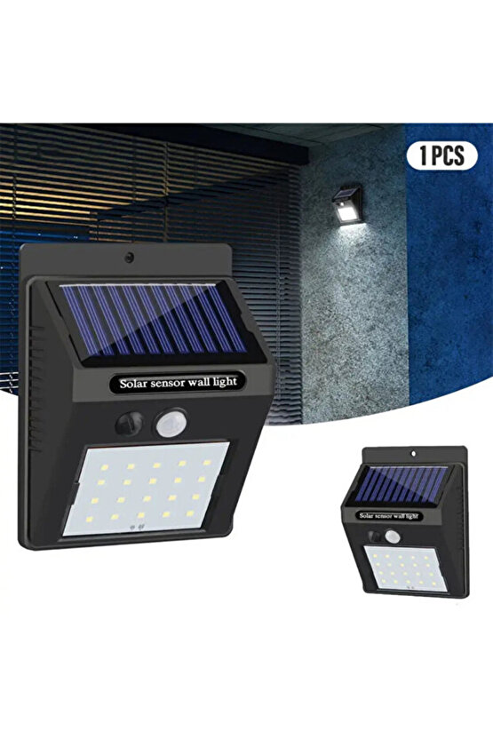 2 ADET Güneş Enerjili Bahçe Lambası Led Paket Bahçe Aplik Bahçe Lambası Bahçe Aydınlatma.