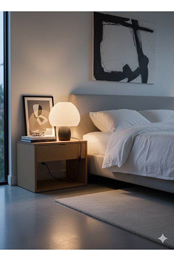 Mantar Abajur | Modern Tasarım Yatak Odası ve Salon