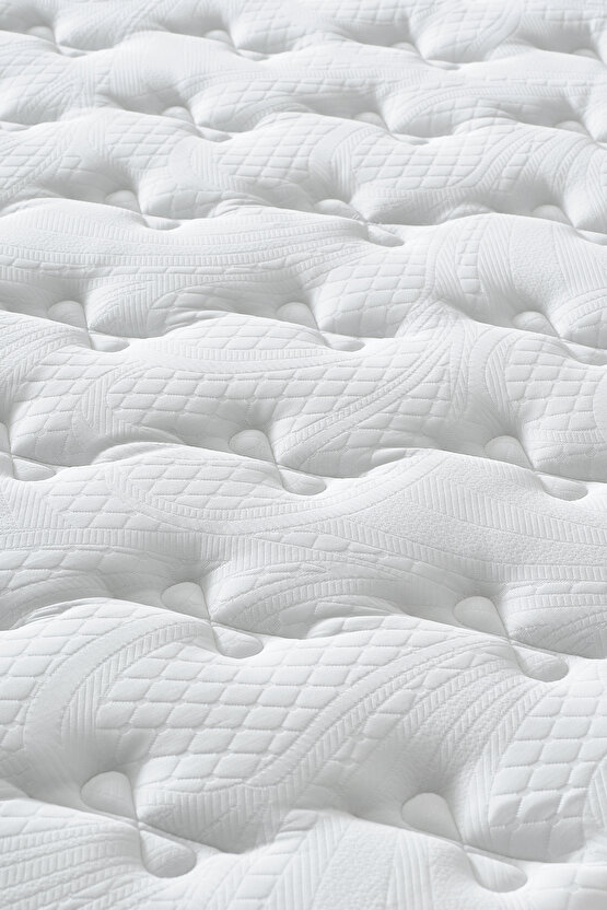 Melisa Çift Kişilik Sandıklı Baza + Full Ortopedik Paket Yaylı Visco Yatak + Başlık 3