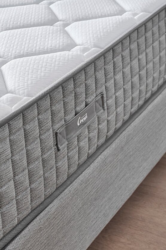 Mimoza Modeli Çift Kişilik Paket Yaylı Yatak Full Ortopedik ve Antibakteriyel Özellikli