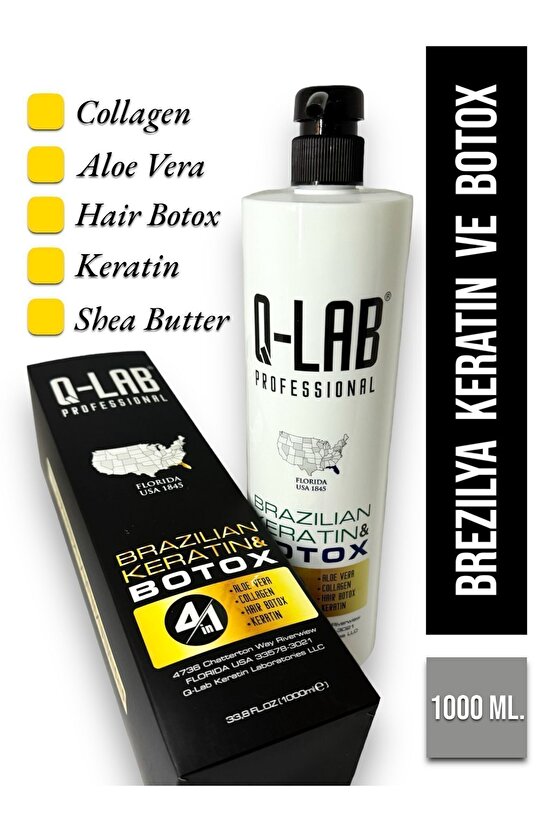 T - Brezilya Fönü Keratini 1000 Ml. - Keratin Laboratories. Qlab