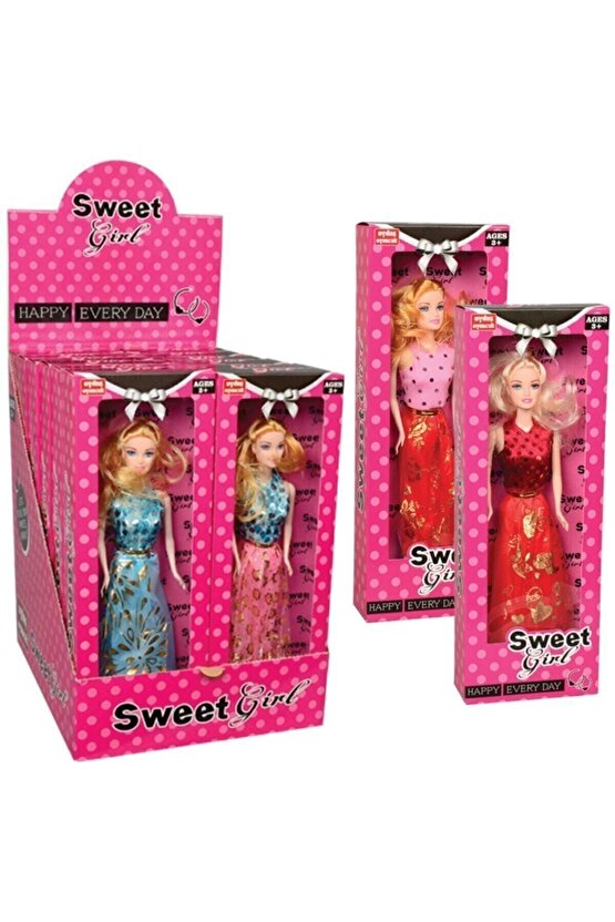 Mira Yedek Elbiseli Oyuncak Bebek+girl Barbie Tekli Bebek (2 Adet Kutulu Bebek)