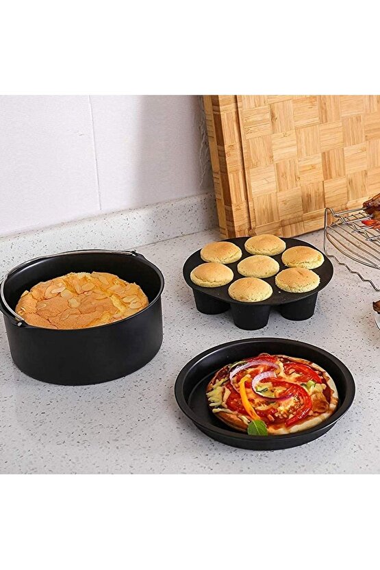 Akıllı Fritöz Airfryer Pişirme Aparatları Aksesuar Yağsız Kızartma Tavalar