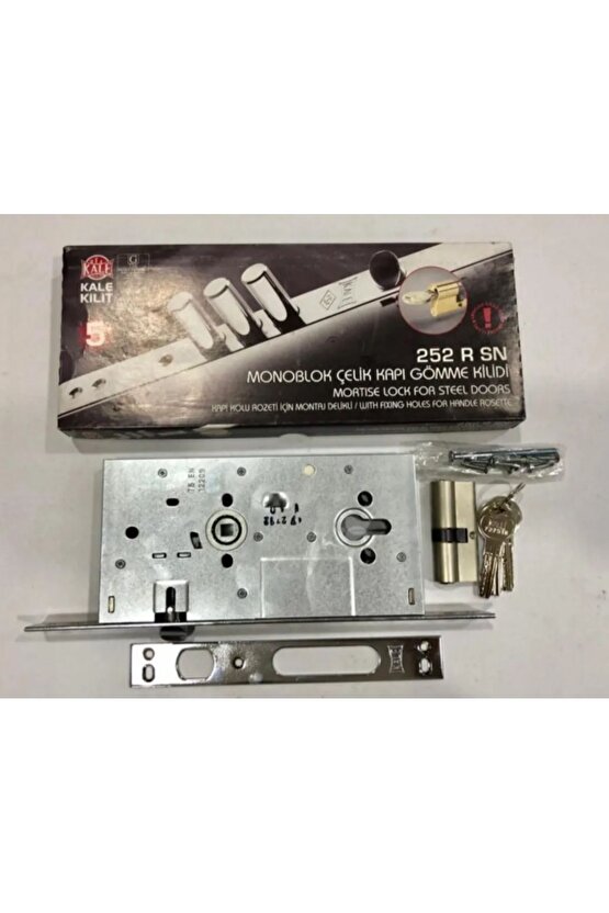 Monoblok Çelik Kapı Kilidi Krom 252r Gövde Snc Barelli 3 Anahtarlı