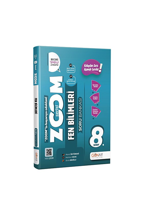 Günay 8. Sınıf Zoom Serisi Fen Bilimleri Soru Bankası