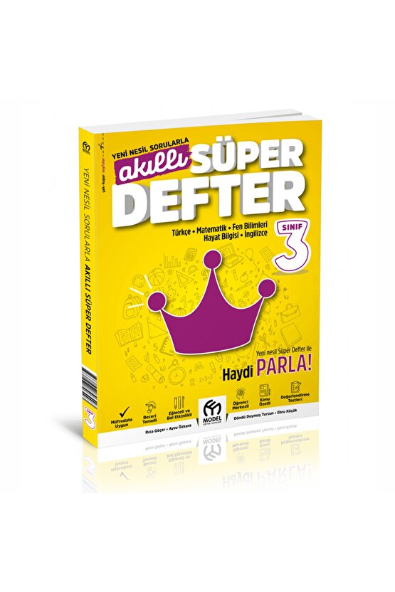 3.sınıf Süper Akıllı Defter - Yeni Nesil Sorular