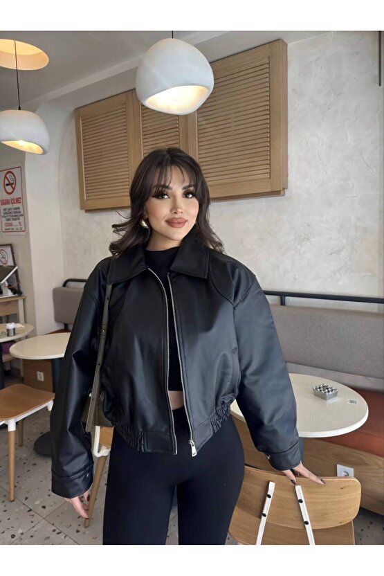 Deri Bomber Deri Ceket