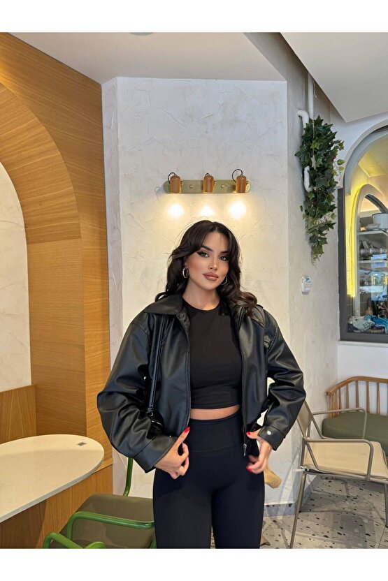 Deri Bomber Deri Ceket