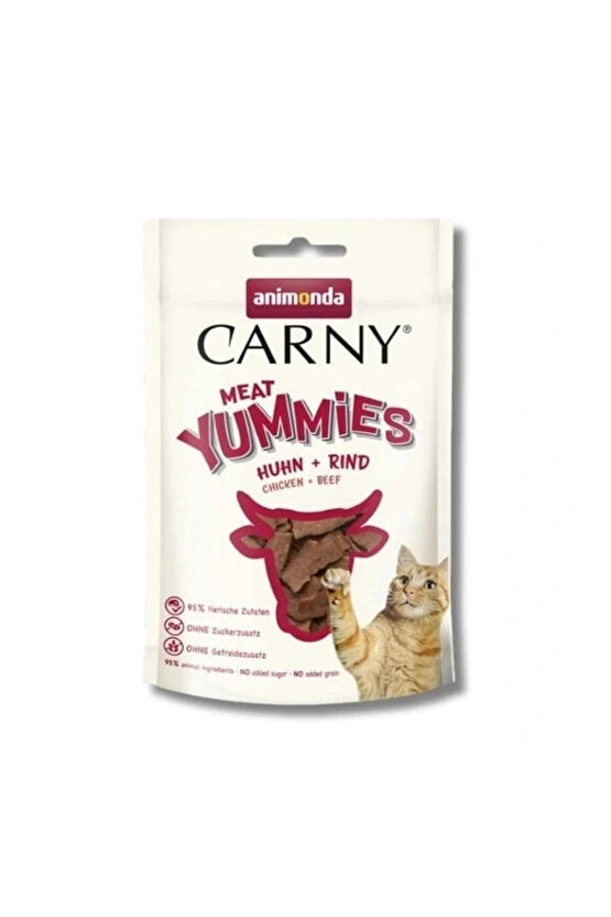 Carny Meat Tavuk ve Sığır Etli Yetişkin Kedi Ödül Maması 1 Adet 50 Gr