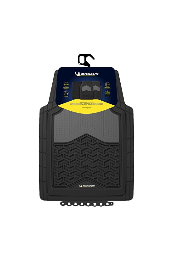 MC34891 Tüm Araçlara Uyumlu 4 Parça Üniversal 3D Havuzlu Oto Paspas