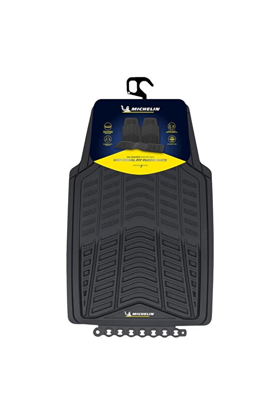 MC33863 Tüm Araçlara Uyumlu 3 Parça Üniversal 3D Havuzlu Oto Paspas