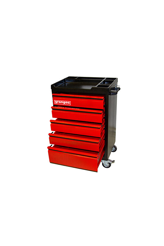 Grangos GRTA09 5 Çekmeceli Teleskobik Takım Arabası