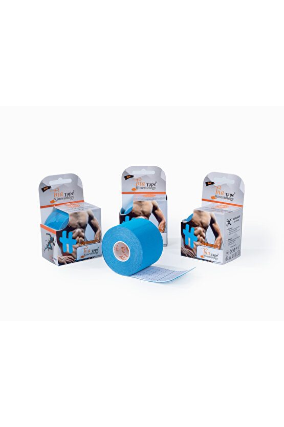 Bia Tape Kinesiology Ağrı Bandı 5cm X 5metre Mavi