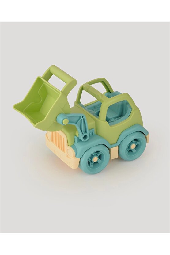 Lüx Yeşil Minik Kepçe - Plastik Kepçe - Kırılmaz Oyuncak - Kırılmaz Kepçe Dozer - Kepçe Dozer Setler