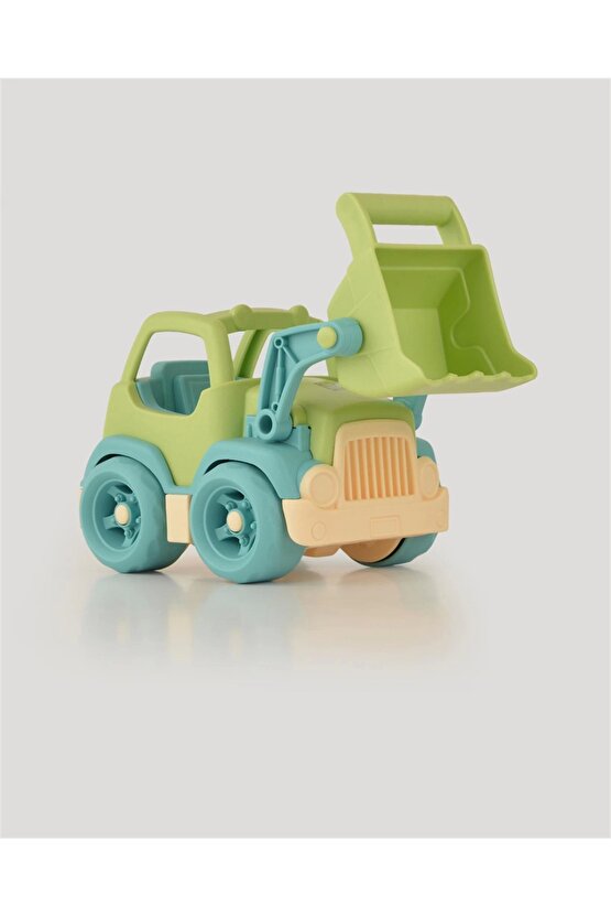 Lüx Yeşil Minik Kepçe - Plastik Kepçe - Kırılmaz Oyuncak - Kırılmaz Kepçe Dozer - Kepçe Dozer Setler