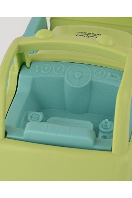 Lüx Yeşil Minik Kepçe - Plastik Kepçe - Kırılmaz Oyuncak - Kırılmaz Kepçe Dozer - Kepçe Dozer Setler