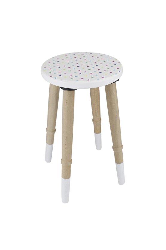 Ahşap Oturaklı Güzellik Masası - Makyaj Seti - Ahşap Güzellik Seti - Makyaj Masası