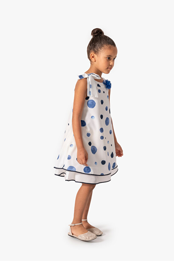 Kız Bebek Kız Çocuk Doğum Günü Parti Düğün Elbise Kısa Kol Kolsuz Askılı Astarlı