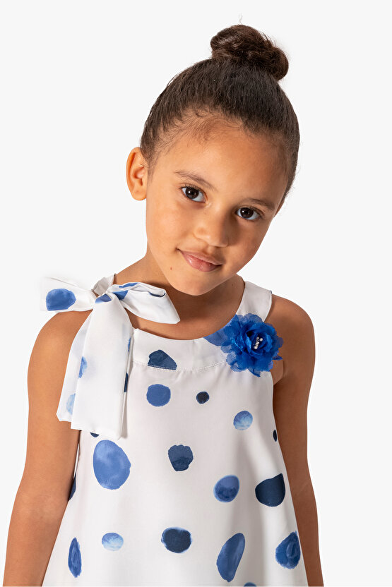 Kız Bebek Kız Çocuk Doğum Günü Parti Düğün Elbise Kısa Kol Kolsuz Askılı Astarlı