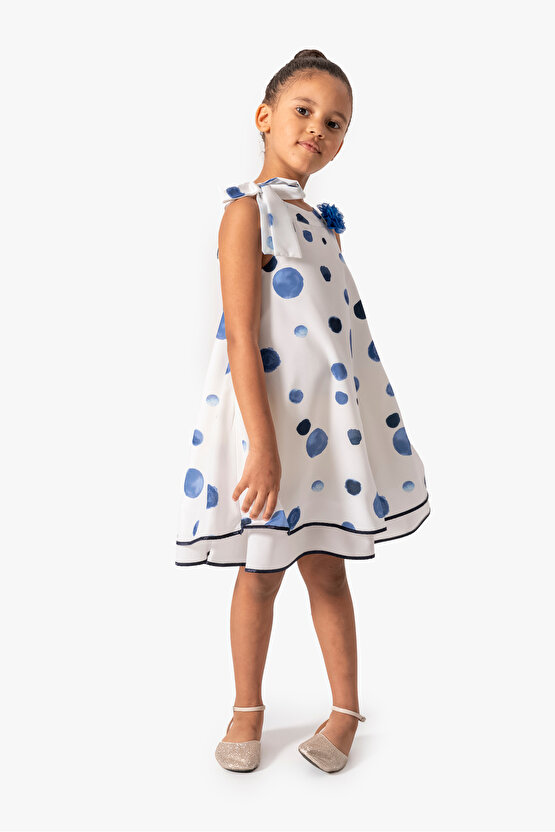 Kız Bebek Kız Çocuk Doğum Günü Parti Düğün Elbise Kısa Kol Kolsuz Askılı Astarlı