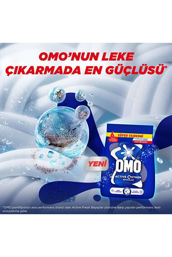 Active Oxygen Beyaz Çamaşırlar Için Toz Deterjanı 6 Kg