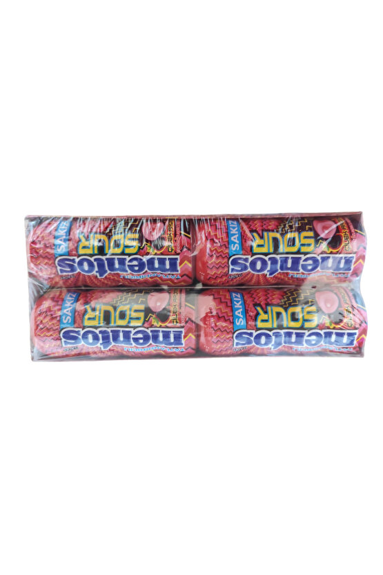 Sour Çilek Aromalı Şekersiz Ekşi Sakız 30 Gr * 12 Adet