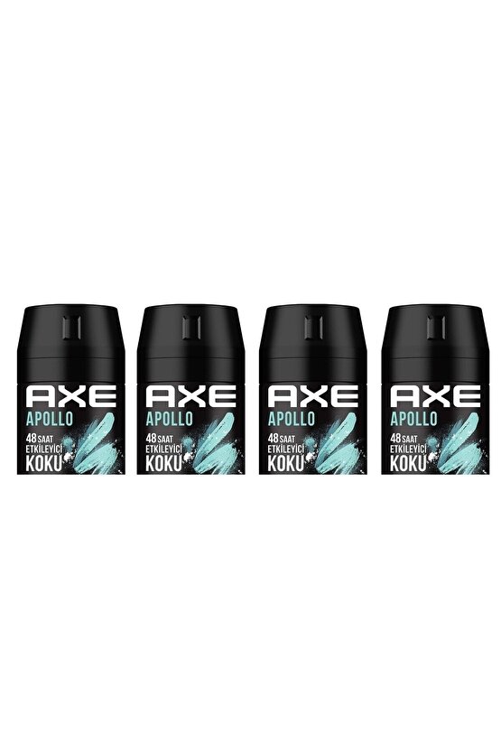  Erkek Deodorant Sprey Apollo 150 ml 8690637981531 (4 Adet)